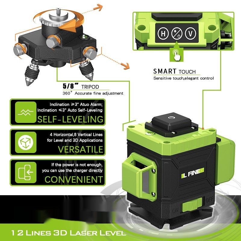 3D12 Line Green Laser Level Laser Level