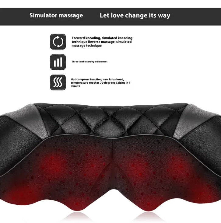 Neck Massager with Kneading & Hot Compress – Multifunctional Relief