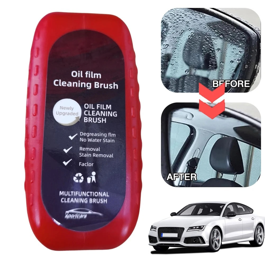 Automotive Oil Film Cleaning Brush Windshield Car Glass Sponge Cleaner Universal Removes Dirt Glass Cleaning Wipe Board Tool